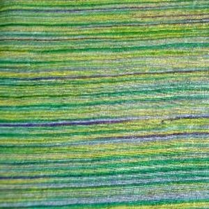 Aurora Limeade Green Purple Silk Stripe Fabric